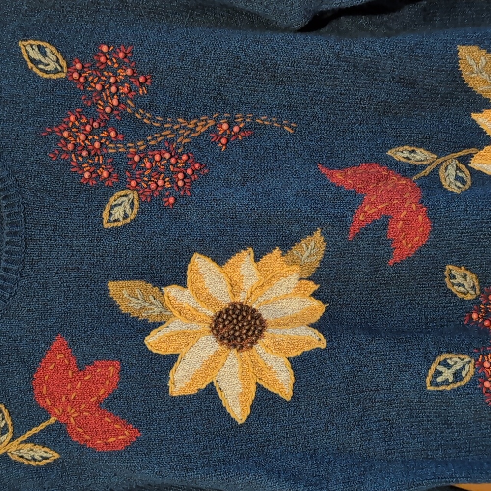 Floral Knit Sweater - Picture 4 of 5